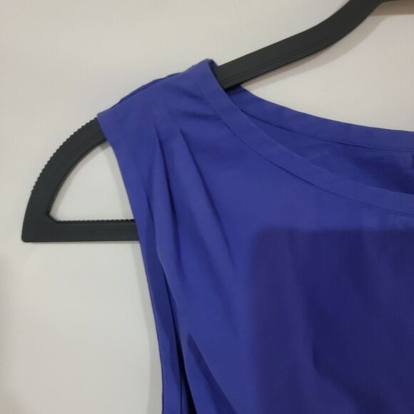 Diane Von Furstenberg Dress Womens 2 Gabe Cap Sleeve Tie Poplin Sheath Career - Picture 4 of 16